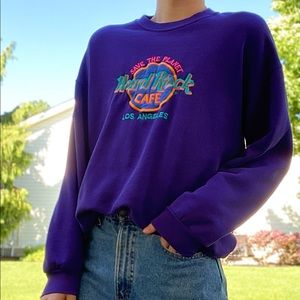 [VINTAGE HARD ROCK CAFE] los angeles crewneck